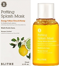 Сплеш-маска для блиску "Енергія. Цитрус і мед" - Blithe Energy Yellow Citrus and Honey Patting Splash Mask — фото N2
