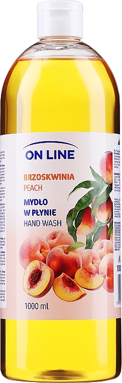Рідке мило для рук "Персик" без дозатора - On Line Peach Hand Wash — фото N1