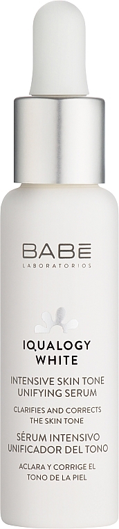 Інтенсивна сироватка для вирівнювання тону шкіри - Babe Laboratorios Iqualogy White Intensive Skin Tone Unifying Serum — фото N1