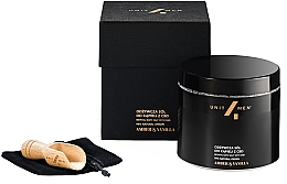 Парфумерія, косметика Набір - Unit4Men Amber & Vanilla Bath Set (salf/700g + accessories/1pc)