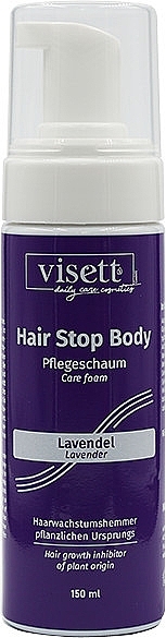 Мусс для тела - Visett Hair Stop Body Mousse Lavender — фото N1