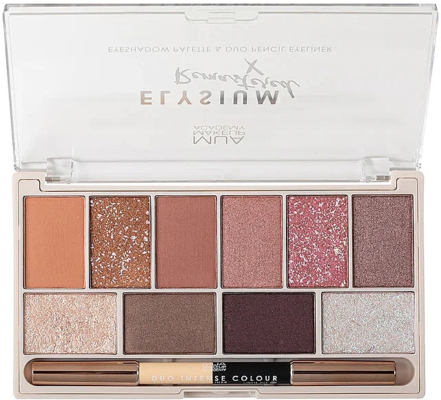 Палетка теней для век - MUA 10 Shade Eyeshadow Palette Elysium Remastered — фото N2