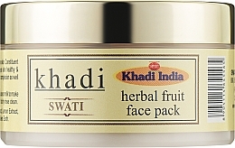 Парфумерія, косметика Аюрведична маска для обличчя з фруктами - Khadi Swati Ayurvedic  Fruit Face Pack