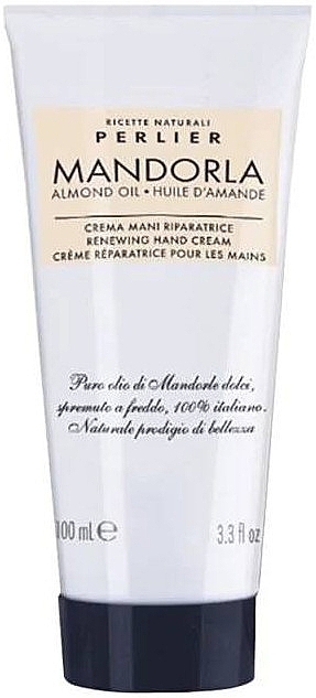 Крем для рук із мигдальною олією - Perlier Mandorla Almond Oil Renewing Hand Cream — фото N1