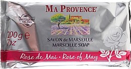 Мыло из Марселя "Майская роза" - Ma Provence Marseille Soap Rose of May — фото N1
