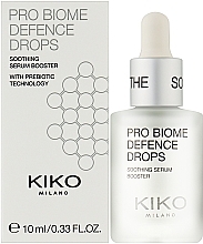 Увлажняющая и успокаивающая сыворотка для лица с пребиотическими технологиями - Kiko Milano Pro Biome Defence Drops — фото N2