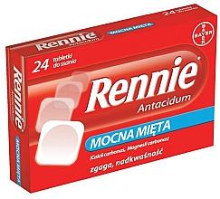 Духи, Парфюмерия, косметика Таблетки для желудка "Мята" - Bayer Rennie