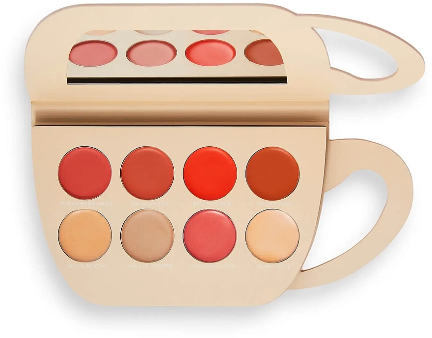 Палетка для макияжа лица и губ - Makeup Revolution X Nikki Lilly Coffee Cup Cream Face & Lip Palette — фото N3