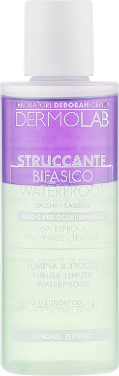 Двофазний засіб для очищення обличчя - Deborah Milano Dermolab Waterproof Two-Phase Cleanser — фото N1