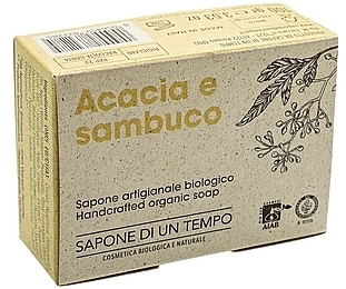 Органічне мило "Акація та бузина" - Sapone Di Un Tempo Organic Soap Acacia And Elder — фото N2