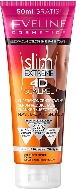 Суперконцентрована антицелюлітна сироватка - Eveline Cosmetics Slim Extreme 4D Scalpel — фото N1