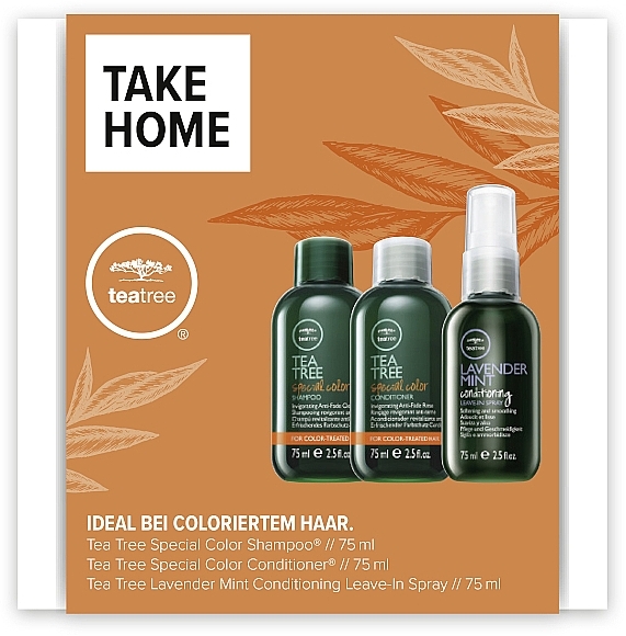 Набір - Paul Mitchell Tea Tree Special Color Take Home Kit (shm/75ml + cond/75ml + spray/75ml) — фото N1