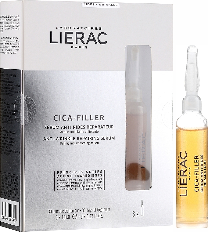 Антивікова сироватка для обличчя - Lierac Cica-Filler Anti-Wrinkle Repairing Serum