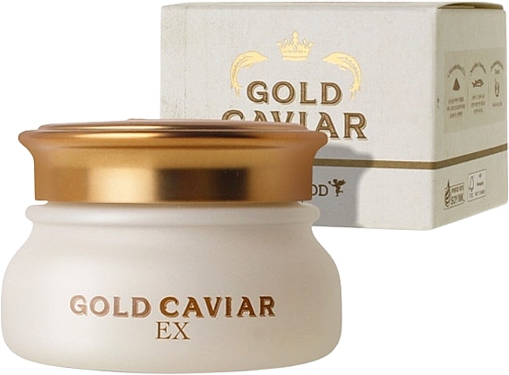 Живильний крем проти зморщок з екстрактом ікри та золота - Skinfood Gold Caviar Ex Cream — фото N1