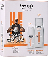 Духи, Парфюмерия, косметика Набор - STR8 Heat Resist & Energy Rush (deo/spray/150ml + sh/gel/400ml)