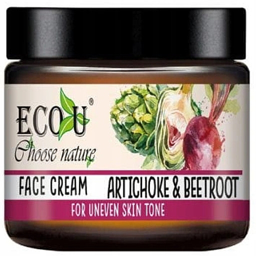 Крем для лица "Артишок и свекла" - Eco U Artichokes and Beets Face Cream — фото N1