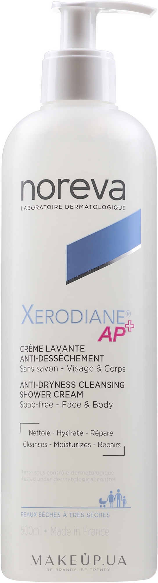 Очищающий пенящийся крем - Noreva Laboratoires Xerodiane AP+ Cleansing Cream — фото 500ml