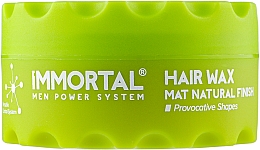 Духи, Парфюмерия, косметика Воск для волос "Mat Natural Finish" - Immortal Infuse Hair Wax 