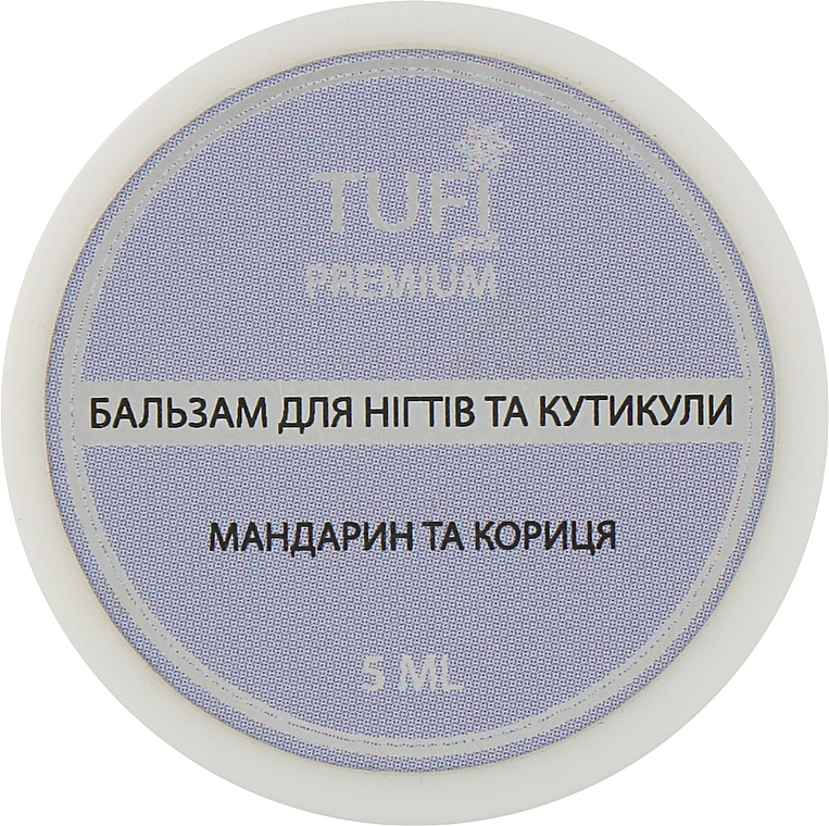 Бальзам для нігтів і кутикули "Мандарин і кориця" - Tufi Profi Premium