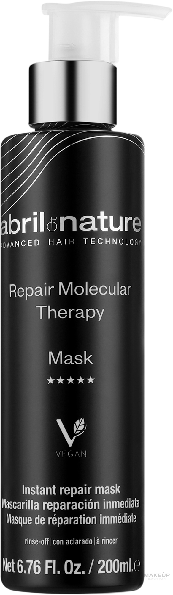 Маска для волосся "Молекулярне відновлення" - Abril et Nature Repair Molecular Therapy Mask — фото 200ml
