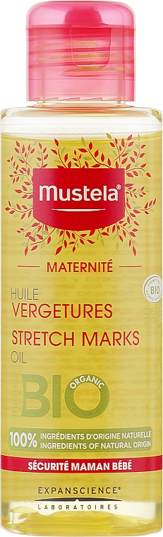 Масло от растяжек непарфюмированное - Mustela Maternity Stretch Marks Oil Fragrance-Free — фото N2
