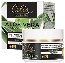 Парфумерія, косметика Напівжирний, заспокійливий і регенерувальний крем проти зморщок - Celia De Luxe Aloe Vera Soothing And Regenerating Semi-Rich Cream