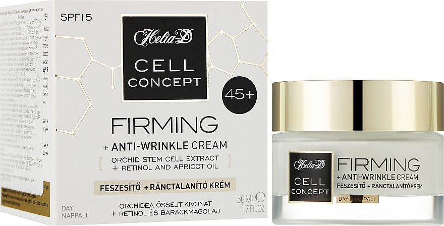Крем денний для обличчя проти зморшок, 45+ - Helia-D Cell Concept Cream — фото N6
