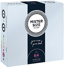 Парфумерія, косметика Презервативи латексні, розмір 64, 36 шт. - Mister Size Extra Fine Condoms