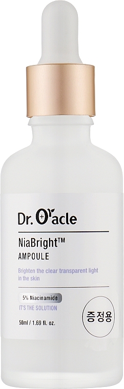 Сироватка для обличчя відбілююча - Dr. Oracle Nia Bright Ampoule — фото N1