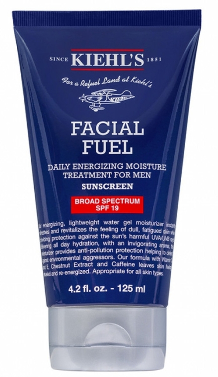 Эмульсия для лица - Kiehl's Facial Fuel Daily Energizing Moisture Treatment For Men Spf 19 — фото N1