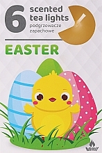 Чайні свічки "Великдень", 6 шт. - Admit Scented Tea Light Easter — фото N2