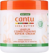 Незмивний крем з маслом ши - Cantu Shea Butter Leave in Conditioning Repair Cream — фото N1