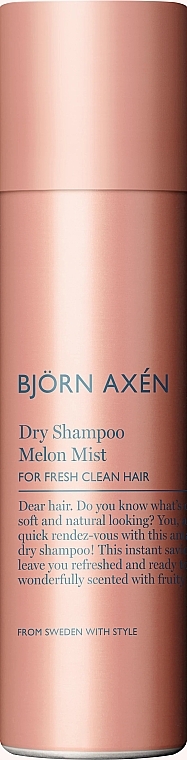 Сухий шампунь з ароматом дині - BjOrn AxEn Dry Shampoo Melon Mist