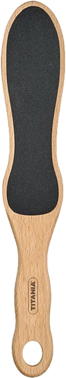 Пилочка педикюрная на деревянной основе, двухстороняя - Titania — фото N1