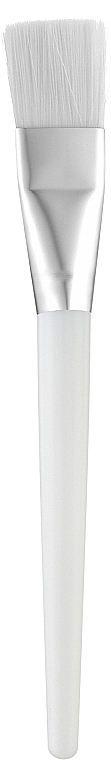 Пензель для нанесення маски CS-154, синтетичний білий ворс, з білою ручкою - Cosmo Shop — фото N1