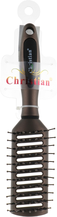 Щетка для сушки, укладки волос, CR-4243, бронзовая - Christian — фото N1