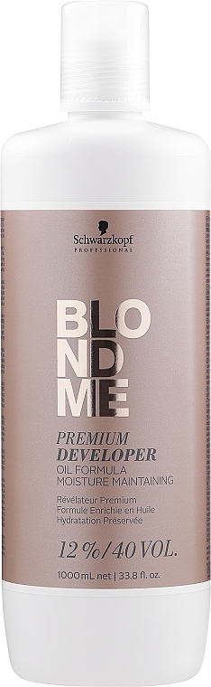 Преміум-окислювач 12%, 40 Vol. - Schwarzkopf Blondme Premium Care Developer 12% — фото N2