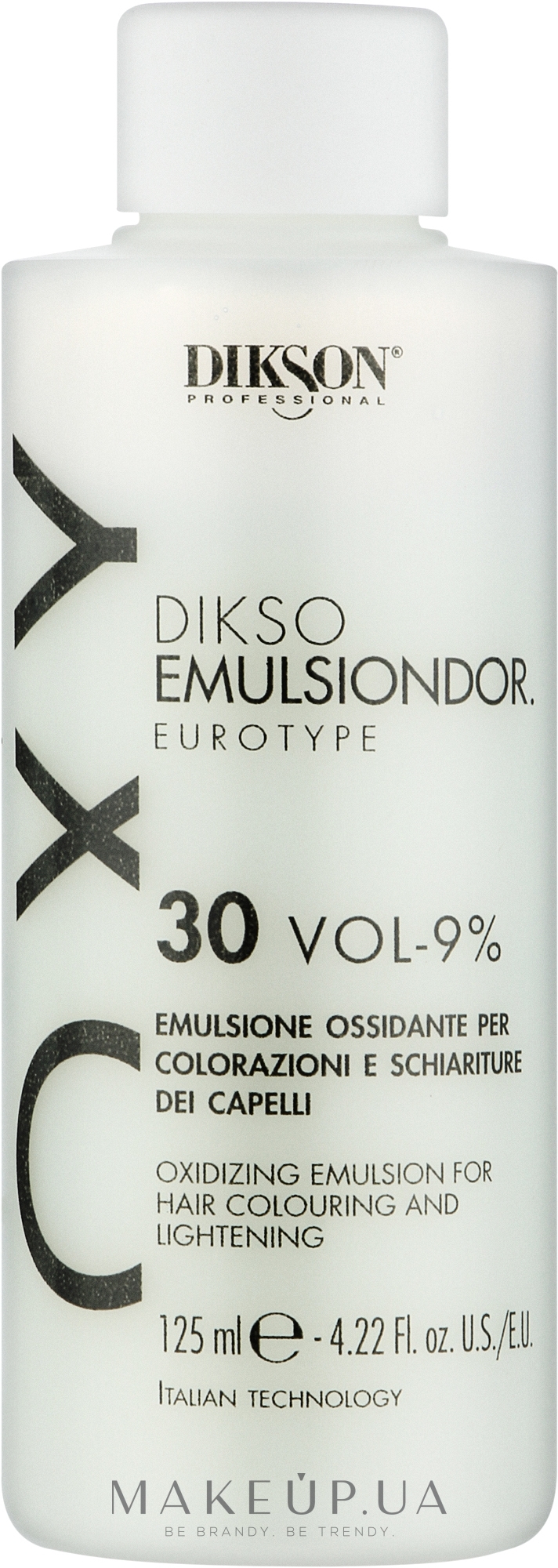 Окислювач кремоподібний 9% - Dikson Tec Emulsion Eurotype — фото 125ml