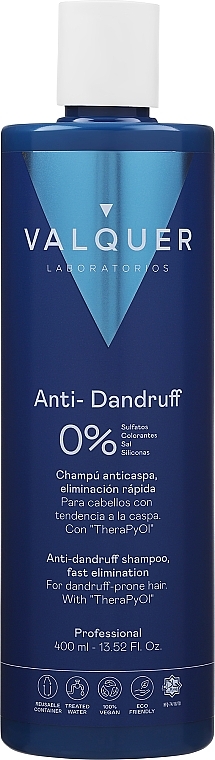 Шампунь проти лупи - Valquer Anti-Dandruff Shampoo Fast Elimination — фото N1