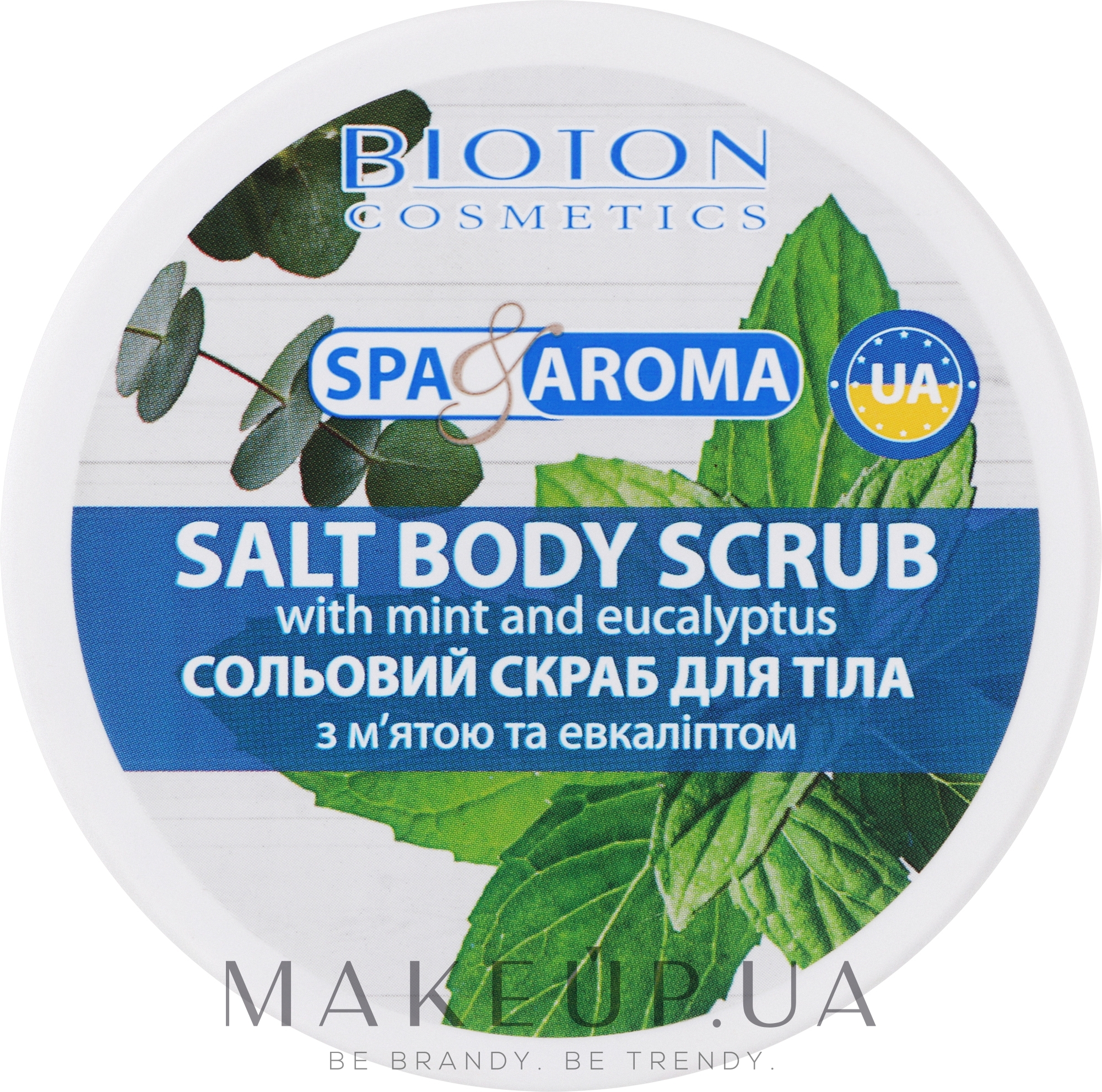 Солевой скраб для тела с мятой и эвкалиптом - Bioton Cosmetics Spa & Aroma — фото 250ml