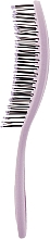 Щетка для волос массажная, 8-рядная, овальная, розовая - Hairway ECO Wheat — фото N2