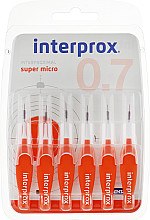 Щетки для межзубных промежутков, 0,7 мм - Dentaid Interprox 4G Super Micro — фото N1