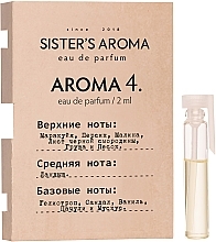 Духи, Парфюмерия, косметика Sister's Aroma 4 - Парфюмированная вода (пробник)