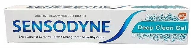 Гелевая зубная паста - Sensodyne Deep Clean Gel Toothpaste — фото N1