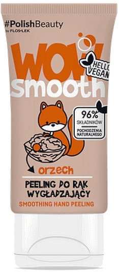 Пілінг для рук з волоським горіхом - Floslek Wow Smooth! Smoothing Hand Peeling Walnut — фото N1