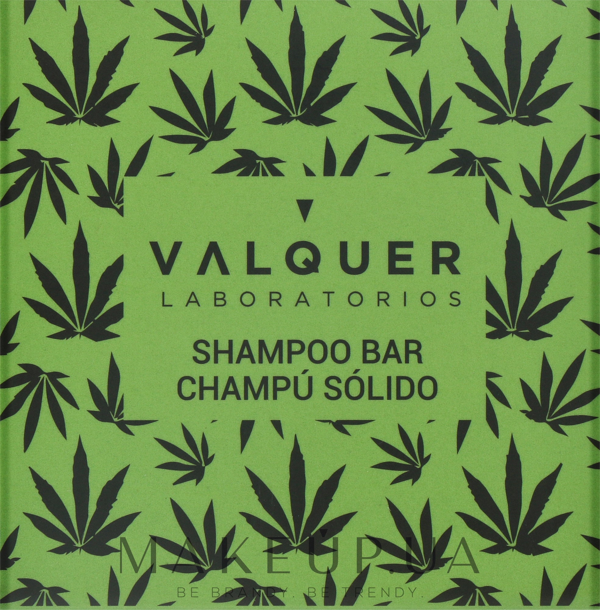Твердый шампунь с конопляным маслом - Valquer Shampoo Bar With Cannabis Extract & Hemp Oil — фото 50g