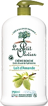 Крем для душа "Миндаль Молоко" - Le Petit Olivier Extra Gentle Shower Creams — фото N1