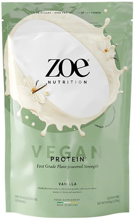 Веганський протеїн, із ванільним смаком - Zoe Nutrition Vegan Protein Vanilla Madagascar — фото N1