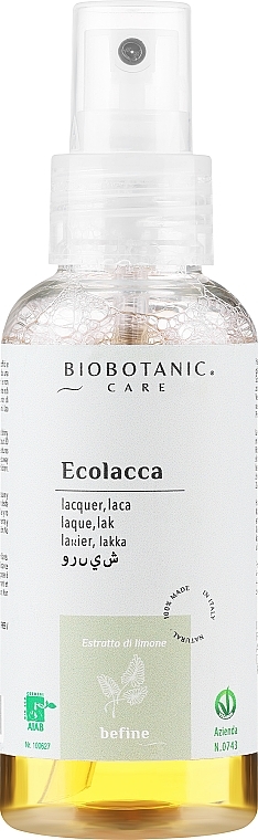 Екологічний спрей для волосся - BioBotanic BeFine Eco Hair Spray — фото N1