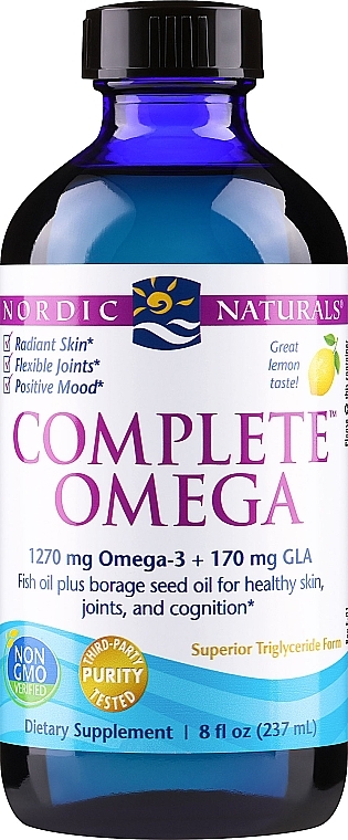 Харчова добавка, лимон 1270 мг "Омега-3-6-9" - Nordic Naturals Complete Omega Lemon — фото N1